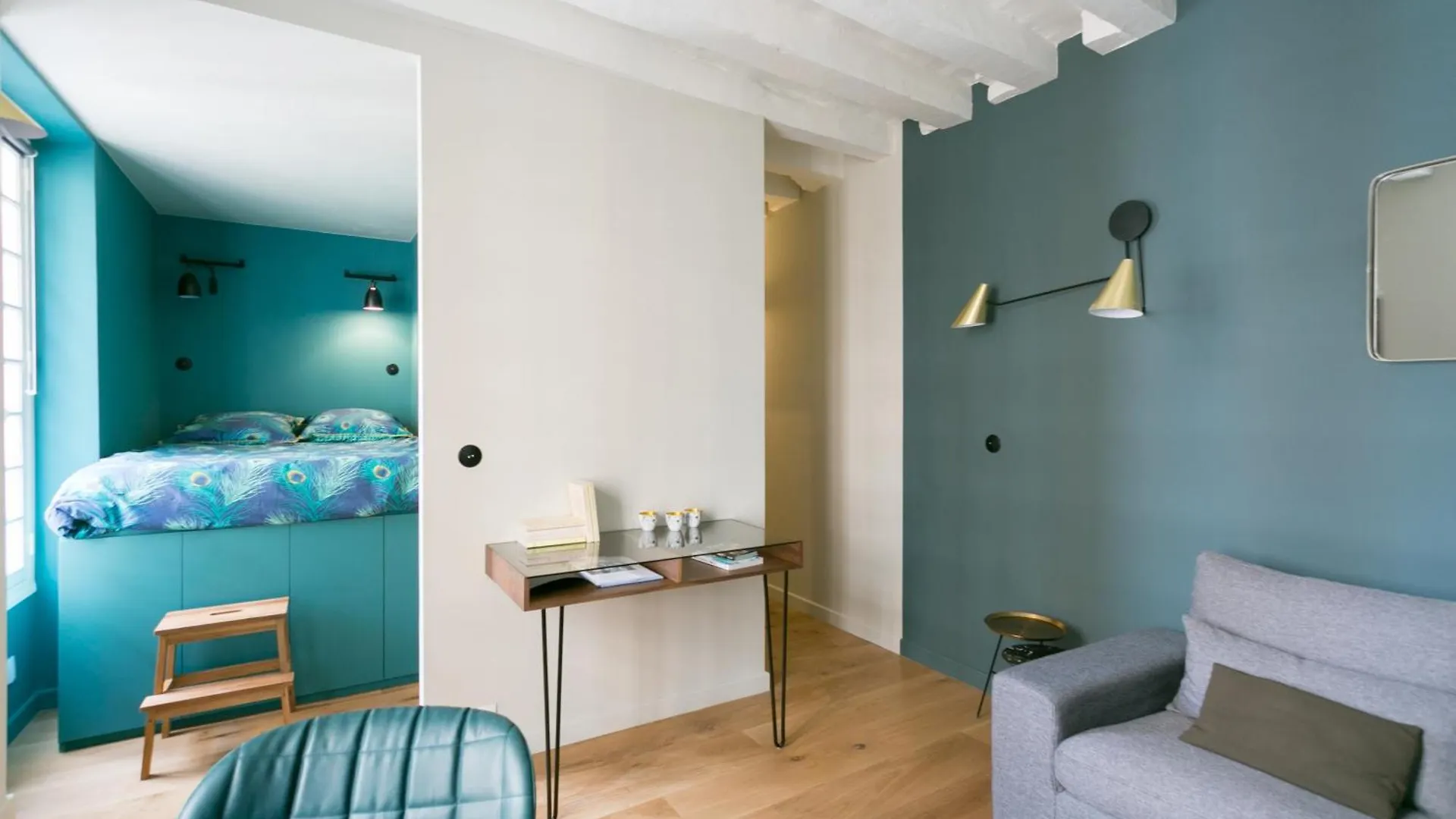Romantic Brand New Suite In Central Paris, Bathroom, Kitchen